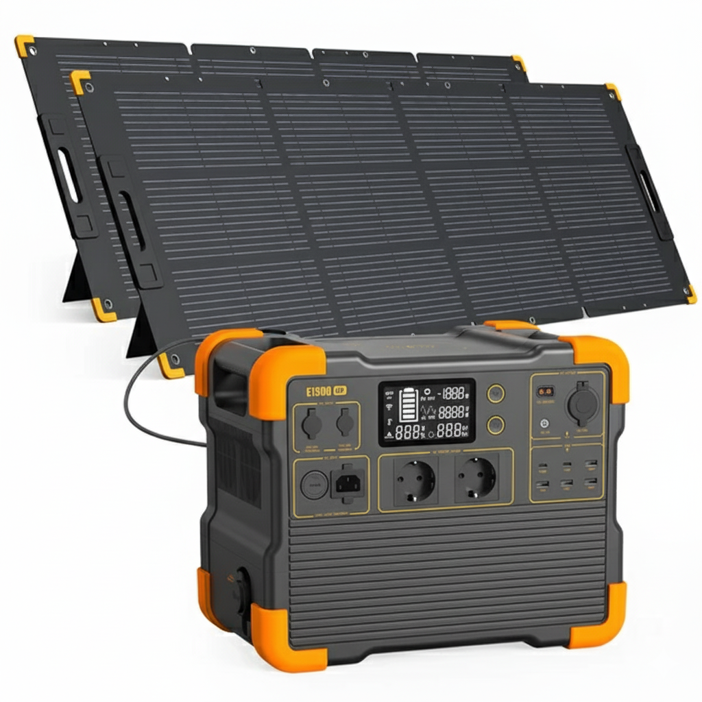 E1500LFP | Estación de Energía Portátil 2200W — 1536Wh (LiFePO4)